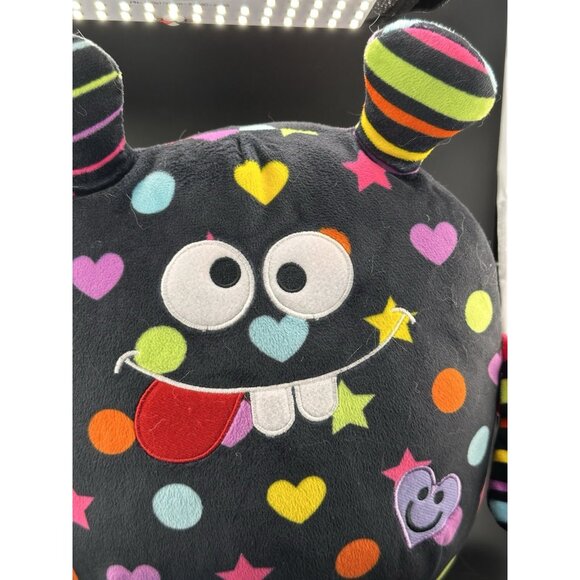 Little Miss Matched Black Silly Monster Pillow Buddy  13"  Plush Stuffed Animal - Picture 7 of 14
